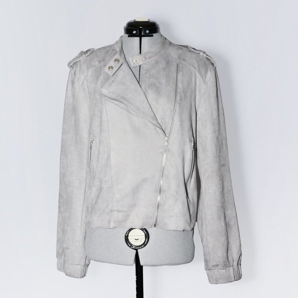 Blank NYC Jackets & Blazers - Blank NYC Women's Faux Suede Moto Bomber